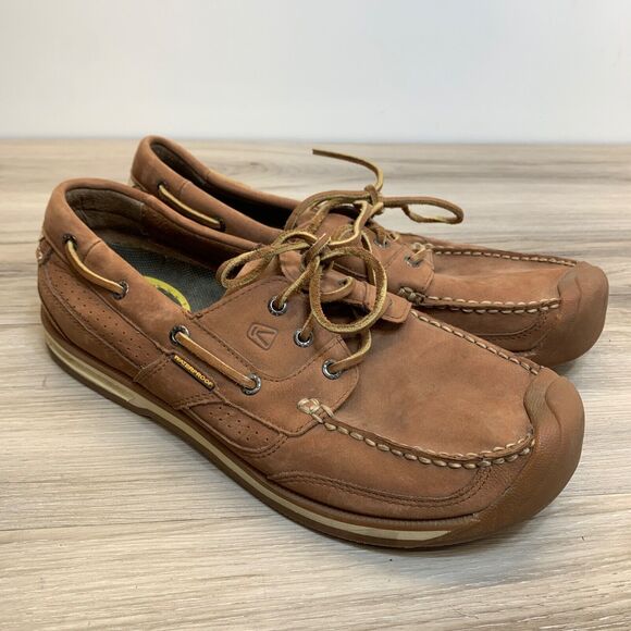Mens Newport Keen Size 12 Boat Shoes Walking Athletic Brown Loafer
